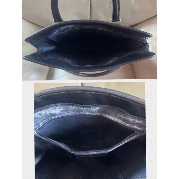 Rare Authentic Vintage Gucci Ophidia Web Monogram Canvas Black Leather Tote Bag - Picture 6 of 12